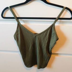 💚Forever21 Olive Green Tank Top **NEVER WORN**💚